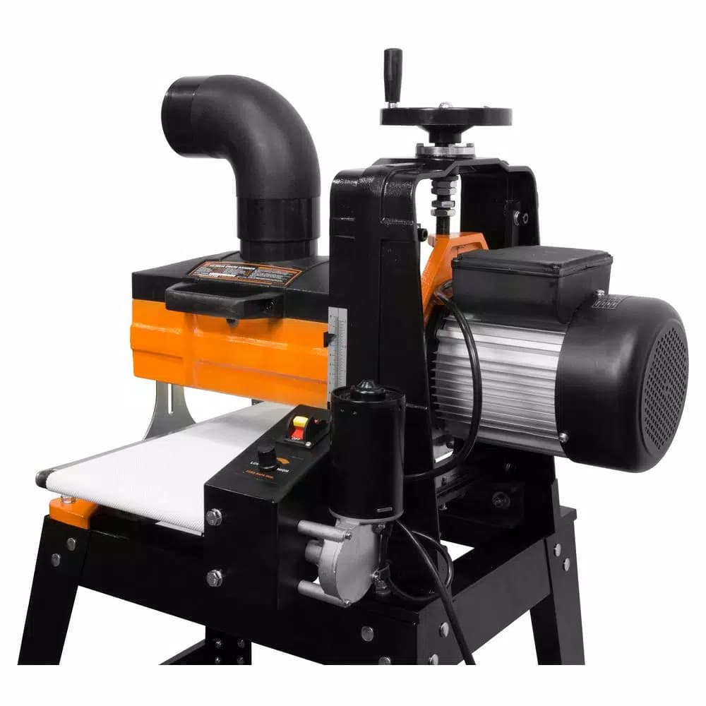 WEN 10 in. Drum Sander with Variable Speed Conveyor and Rolling Stand, 10.5 Amp