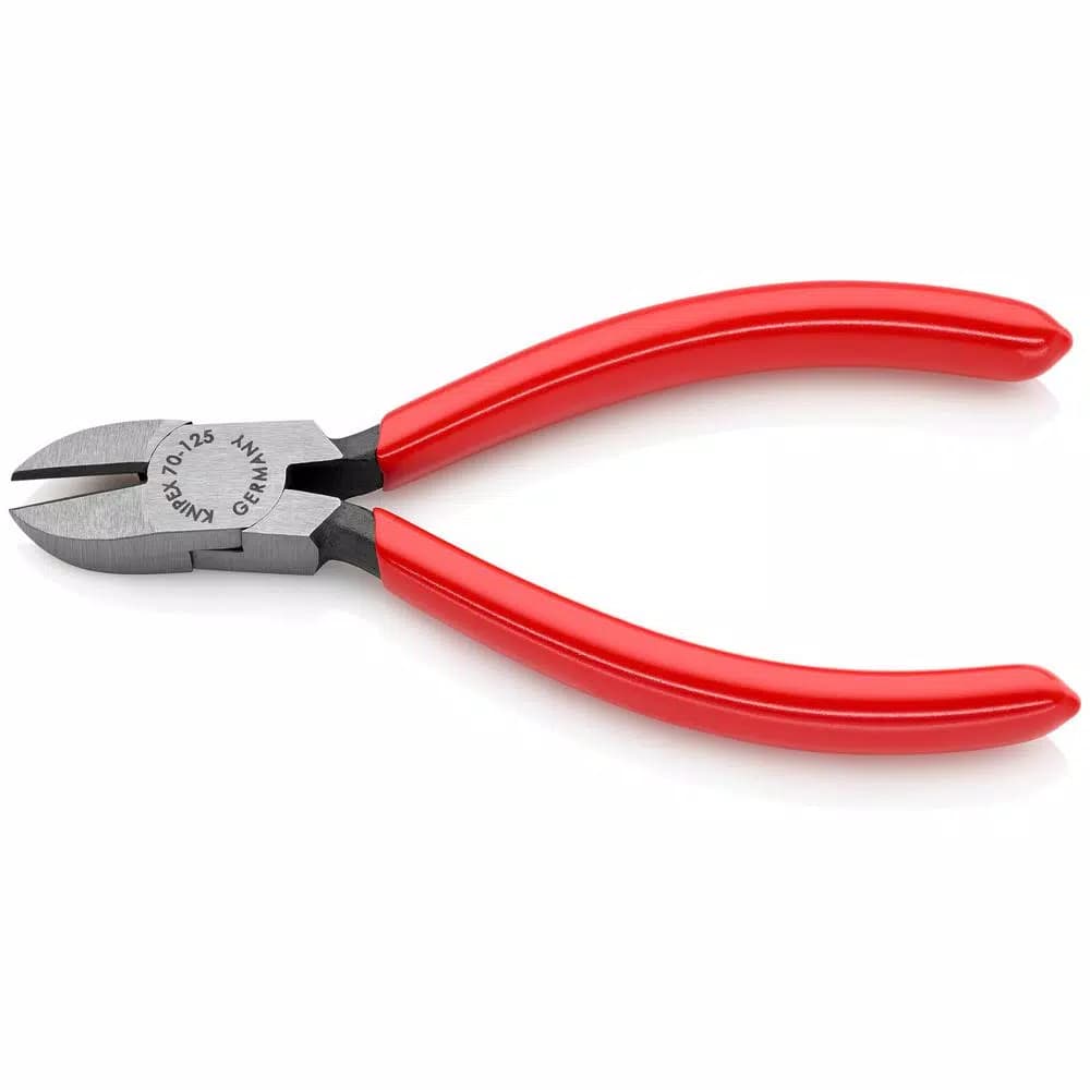 KNIPEX 5 in. Diagonal Cutters, Precision Side Cutters for Soft and Hard Wire