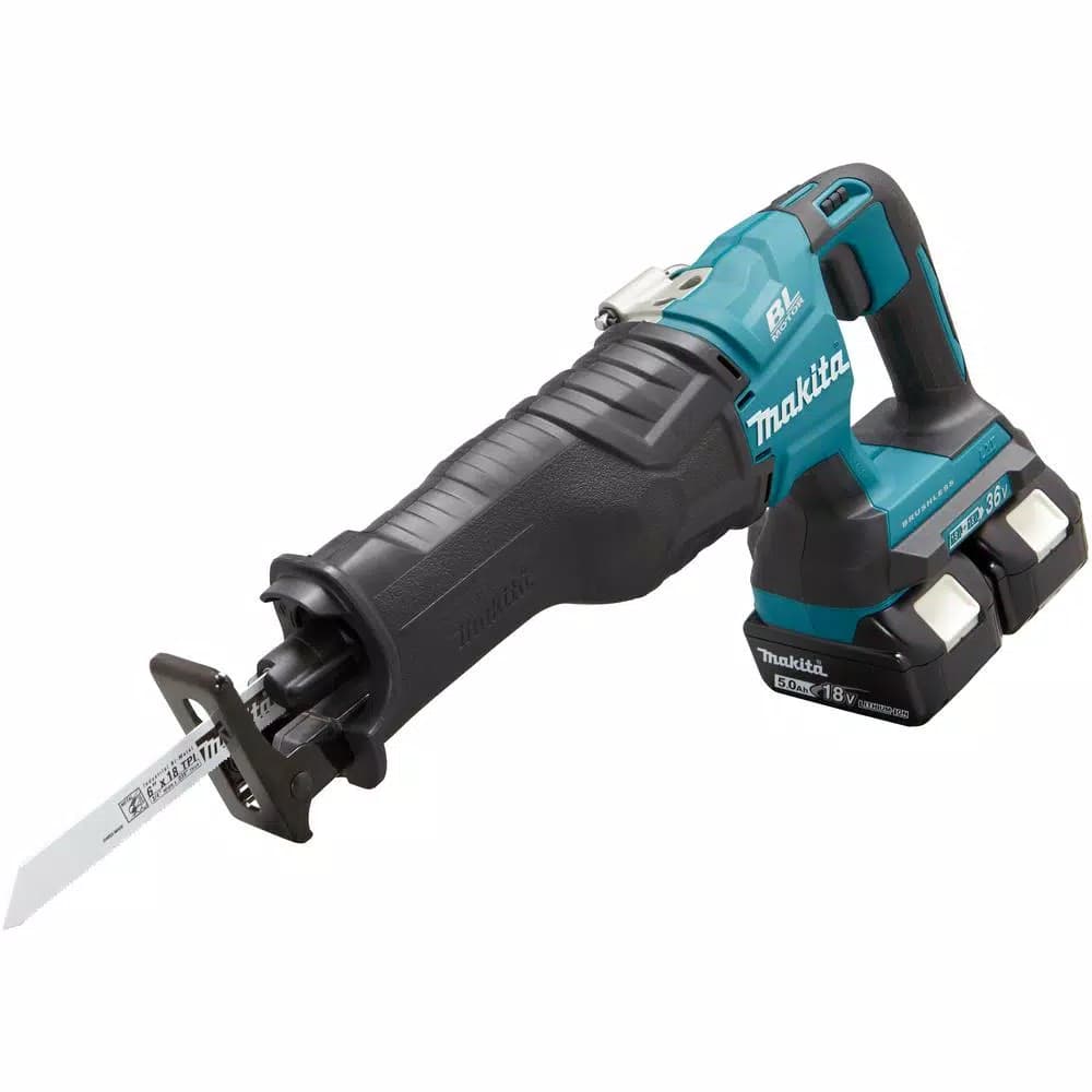 Makita 36V (18V X2) LXT Brushless Cordless Reciprocating Saw Kit with (2) 5.0Ah Batteries and Charger