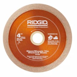 RIDGID 4 in. Glass Tile Diamond Saw Blade with 7/8 in., 5/8 in., and 20mm Adapters thumbnail 2
