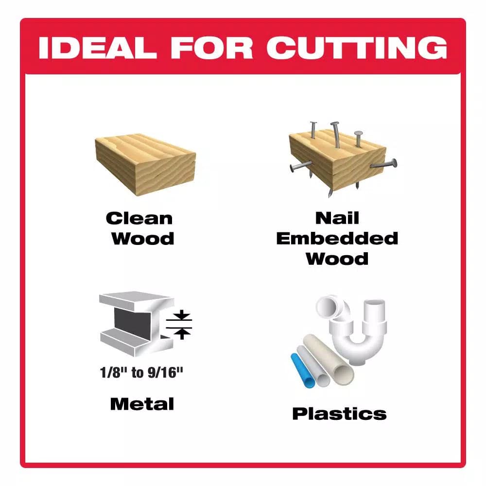 Diablo 3-Piece Carbide Reciprocating Saw Blade Set for Wood and Metal