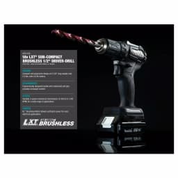 Makita 18V LXT Sub-Compact Brushless Cordless 1/2 in. Driver Drill (Tool Only) thumbnail 2
