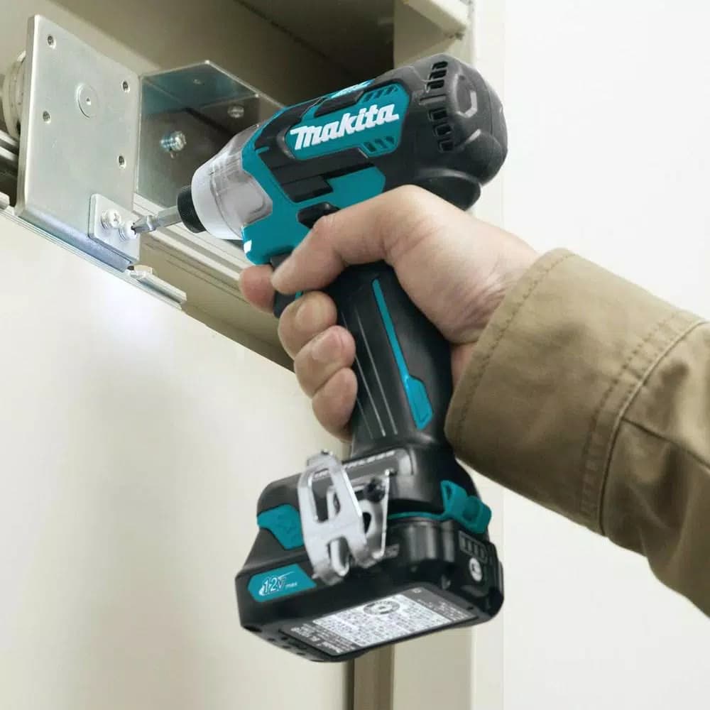 Makita 12V MAX CXT Brushless 1/4 in. Cordless Impact Driver Kit with (2) 2.0Ah Batteries, Charger, and Hard Case