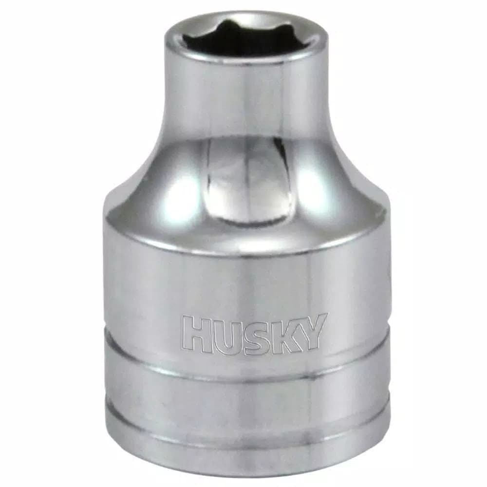 Husky 3/8 in. Drive 1/4 in. 6-Point SAE Standard Intermediate Socket