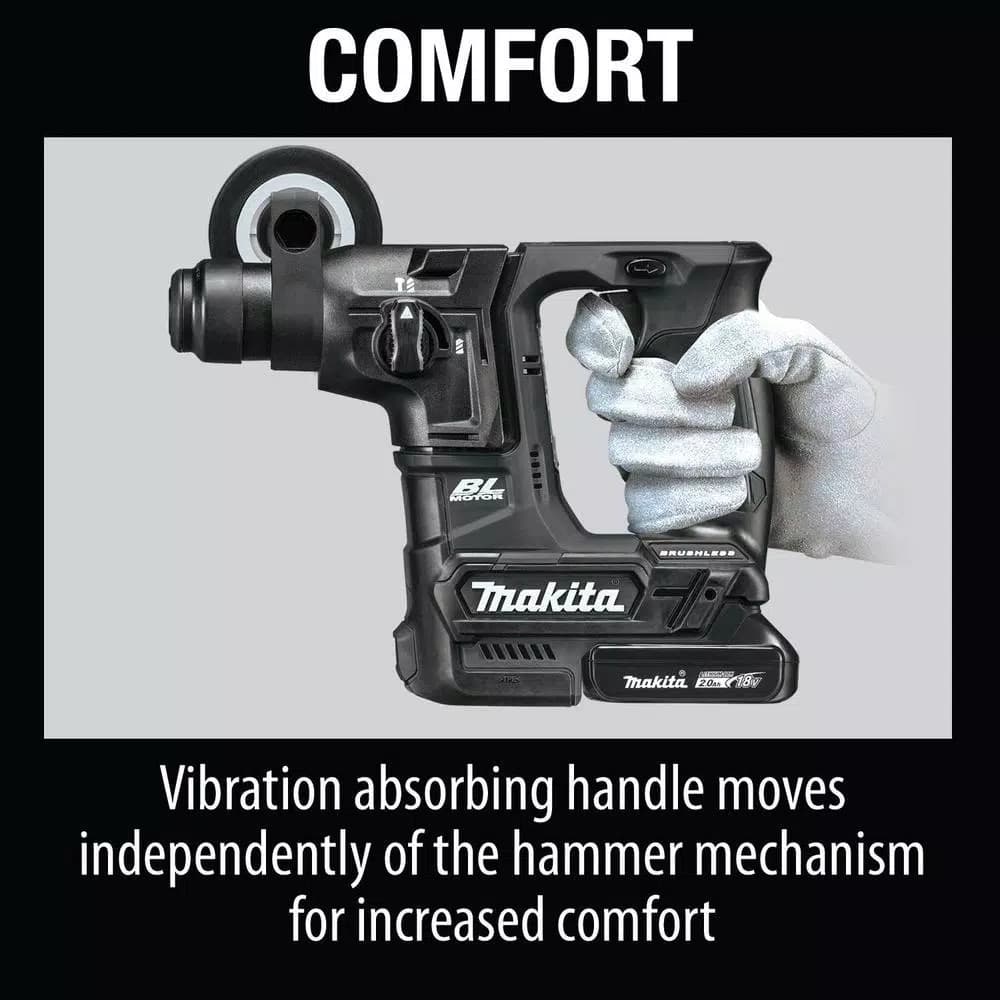 Makita 18V LXT Sub-Compact Brushless SDS-Plus Rotary Hammer Kit (11/16 in.)