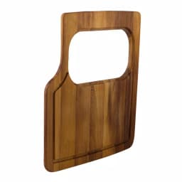 ALFI BRAND Iroko Wood Cutting Board with Polyethylene Insert - Made in Italy thumbnail 3