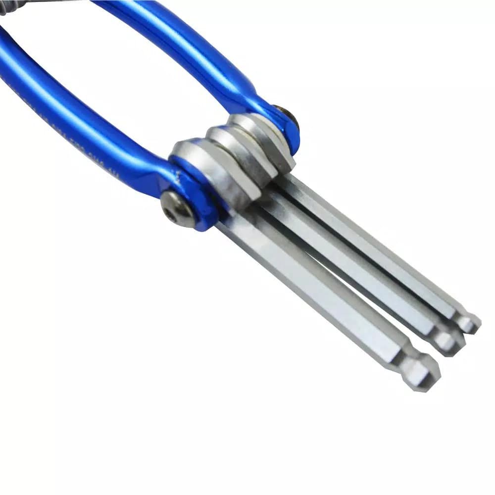 Best Value 9-Piece SAE Foldable Ball Point Hex Key Set, Anodized Aluminum