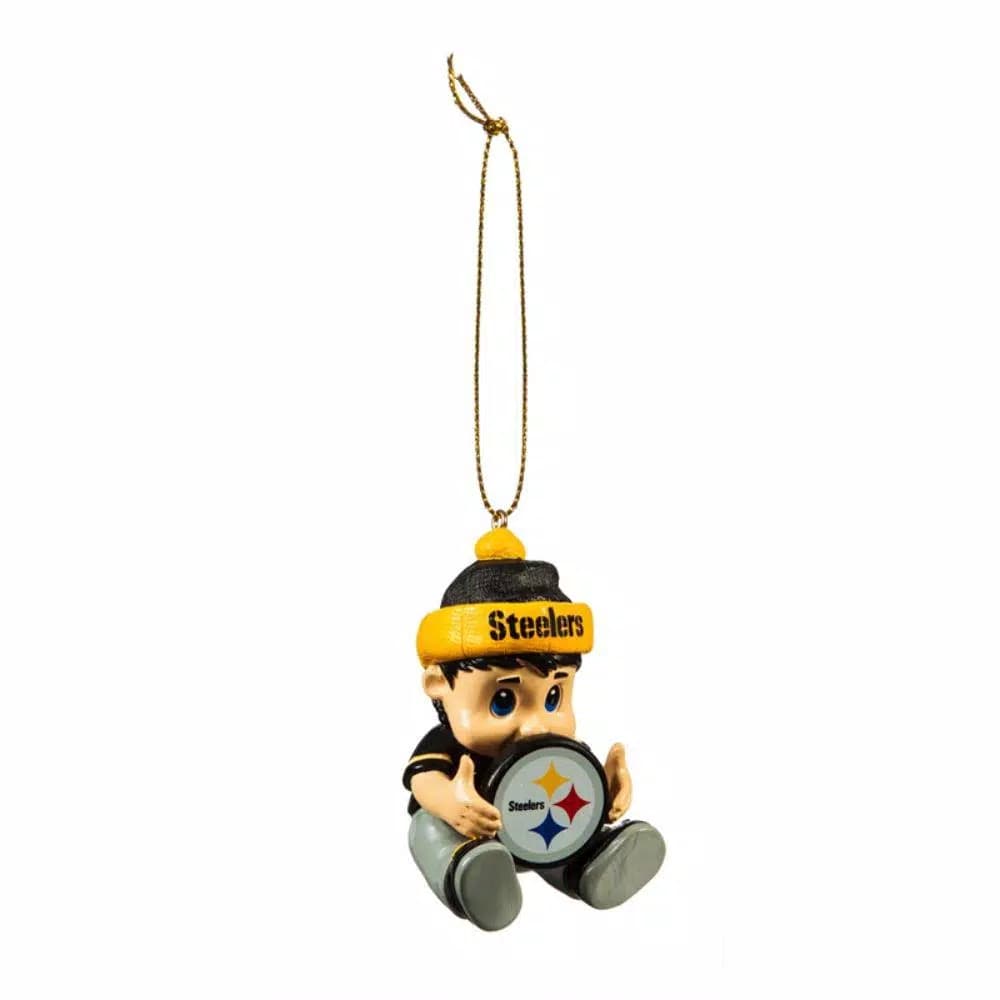 Team Sports America Pittsburgh Steelers NFL New Lil Fan Christmas Ornament