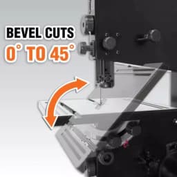WEN 9 in. Benchtop Band Saw, 2.5 Amp, 1/3 HP Corded Vertical Band Saw thumbnail 9