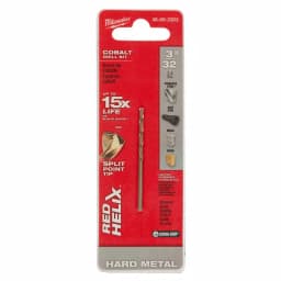 Milwaukee Red Helix Cobalt 3/32 in. Twist Drill Bit thumbnail 1