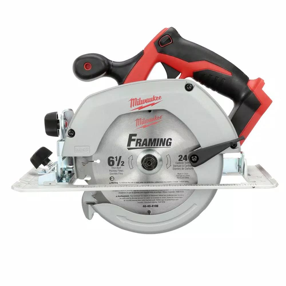 Milwaukee M18 18V Lithium-Ion 6-1/2 in. Cordless Circular Saw Starter Kit with 5.0Ah Battery and Charger