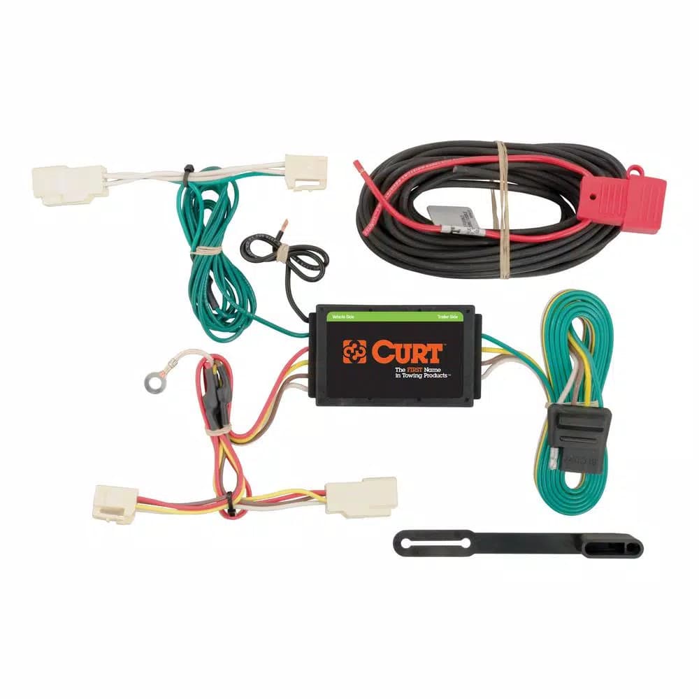 CURT Custom Vehicle-Trailer Wiring Harness for Subaru Legacy, 4-Way Flat Output T-Connector