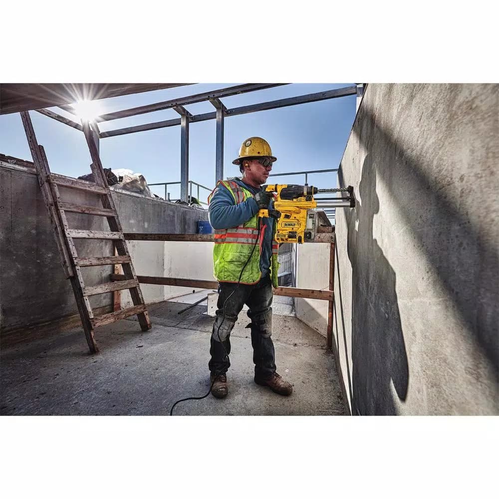 DEWALT OSHA Table 1-Compliant Multi-Surface Dust Extractor for SDS Plus Rotary Hammers