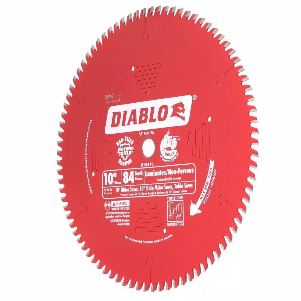 Diablo 10 in. x 84-Tooth Non-Ferrous Metal & Laminate Carbide Circular Saw Blade