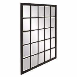 Unbranded Oil Rubbed Bronze Beveled Glass Windowpane Style Accent Mirror, 34 in. x 38 in. thumbnail 5