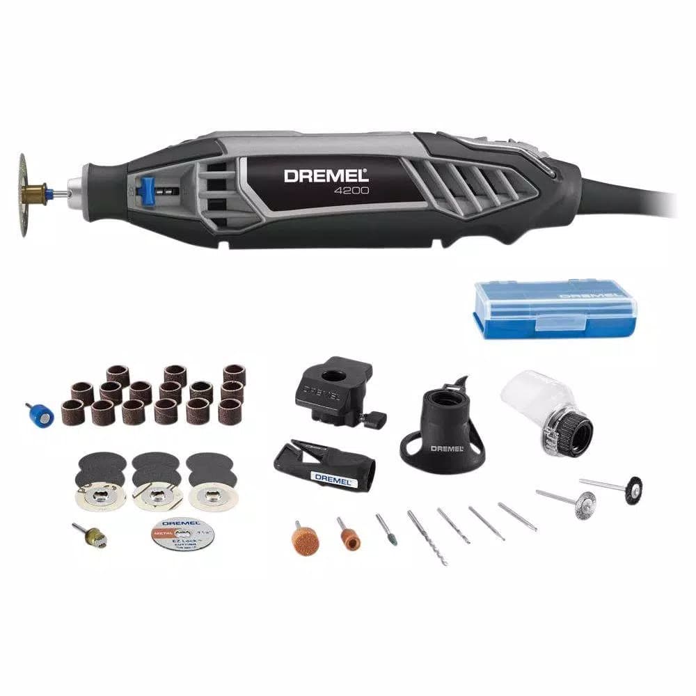 Dremel 4200 Series 1.6 Amp Variable Speed Corded Rotary Tool Kit with 36 Accessories and 4 Attachments