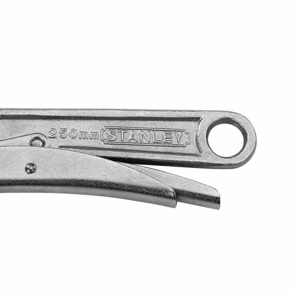 Stanley MaxGrip 10 in. Locking Adjustable Wrench, Chrome Vanadium Steel