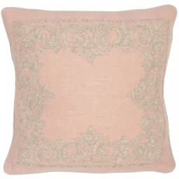 Safavieh Florentine Petal Geometric Embroidered Linen Throw Pillows, Set of 2 (20 in. x 20 in.) thumbnail 3
