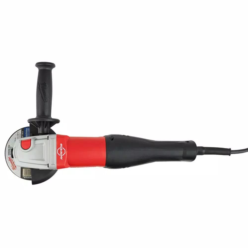 Milwaukee 11 Amp 4-1/2 in. or 5 in. Braking Small Angle Grinder, Paddle Switch, No-Lock