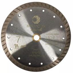 Whirlwind USA 7 in. Turbo Rim Diamond Blade for Concrete, Stone, Brick, and Masonry thumbnail 1