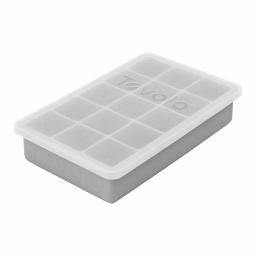 Tovolo Perfect Cube Silicone Ice Mold Tray with Lid, 1.25 in. Cubes, Oyster Gray thumbnail 4
