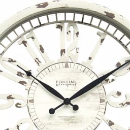 FirsTime Whitney 20 in. Farmhouse Wall Clock - Antique Cream Distressed Finish thumbnail 3