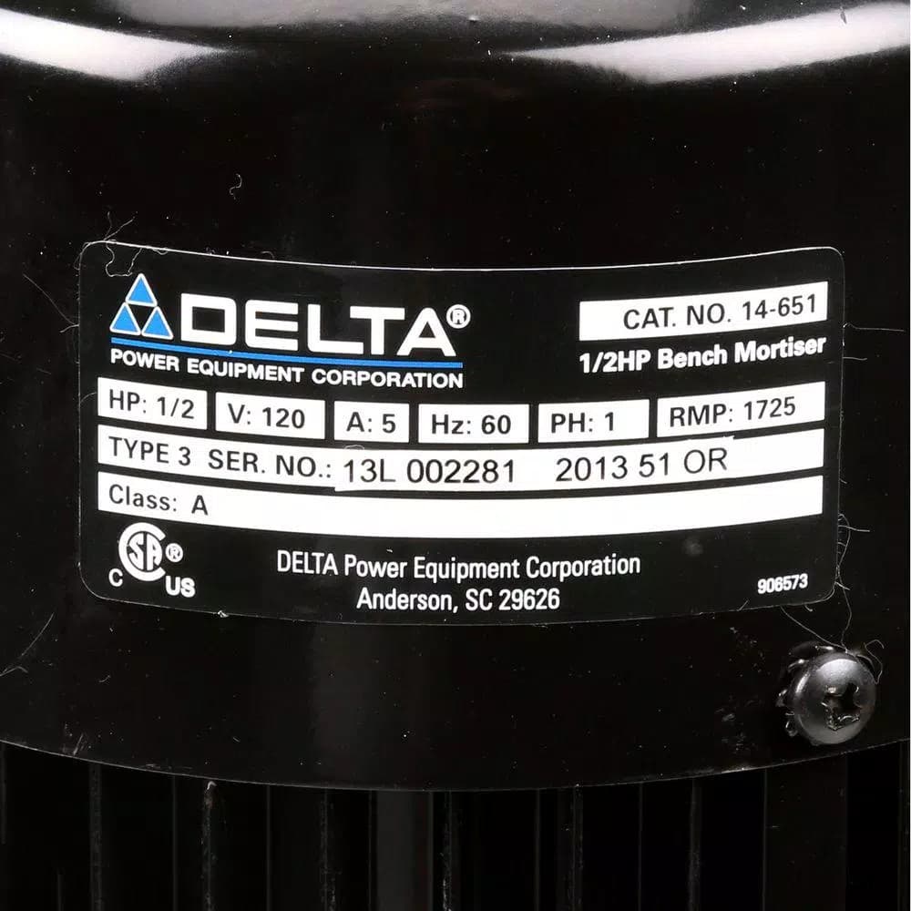 Delta 1/2 HP Bench Top Mortising Machine, 3/8 in. Capacity