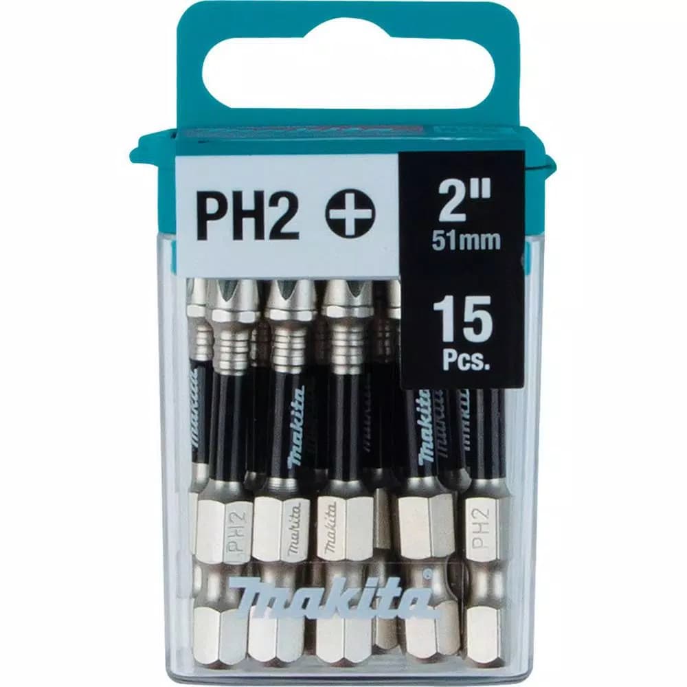 Makita ImpactXPS #2 Phillips 2 in. Power Bits, 15-Pack