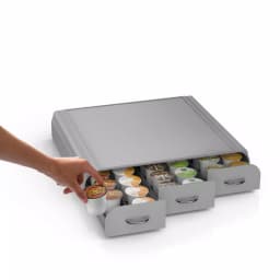 Mind Reader Anchor 36-Capacity Silver K-Cup Storage Drawer for Keurig Coffee Makers thumbnail 6