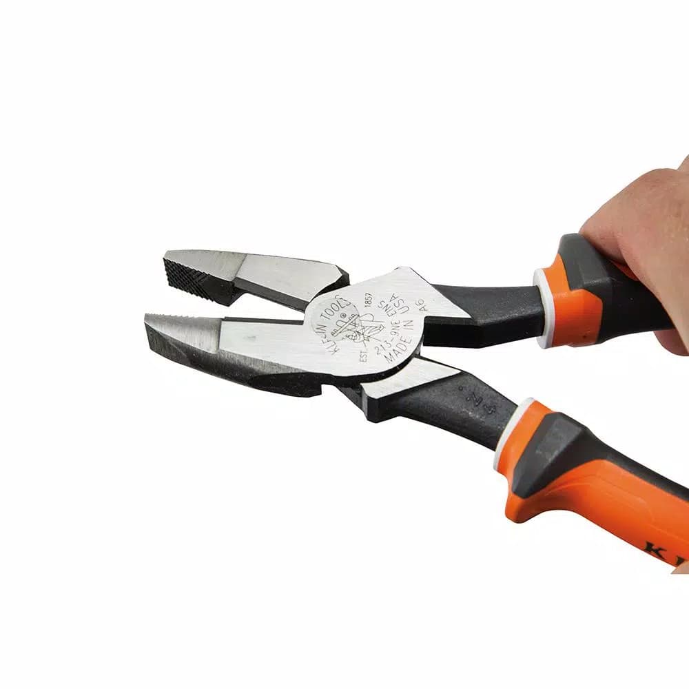 Klein Tools 9 in. Insulated High-Leverage Side-Cutting Pliers, 1000V Rated