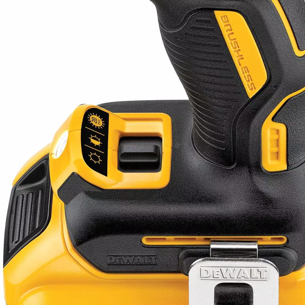 DEWALT 20V MAX XR Brushless Hammer Drill and Impact Driver Combo Kit with (2) Batteries & Charger