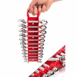TEKTON 12-Piece Metric Stubby Combination Wrench Set, 8-19 mm thumbnail 6