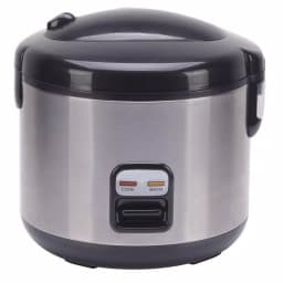 SPT 6-Cup Stainless Steel Rice Cooker and Slow Cooker with Steam Tray thumbnail 1