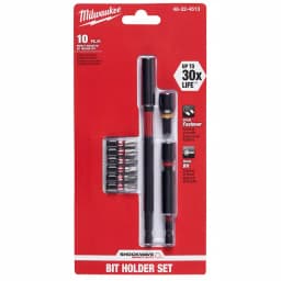 Milwaukee SHOCKWAVE Impact Duty Driver Bit Set, 10-Piece Hex Shank Screwdriver Set thumbnail 1