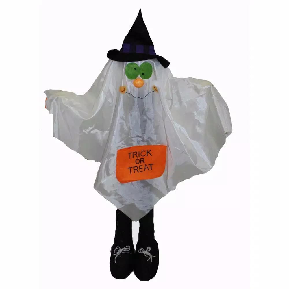 Unbranded 36 in. Standing Ghost Costume Greeter Halloween Decoration