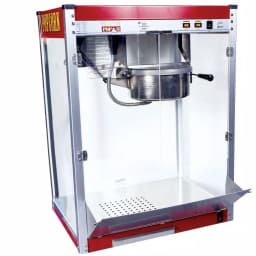 Paragon Theater Pop 16 oz. Red Stainless Steel Countertop Popcorn Machine thumbnail 1