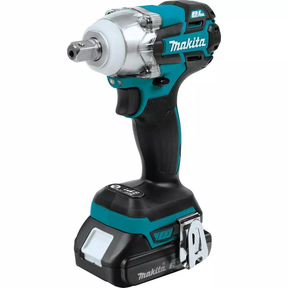 Makita 18V LXT Brushless 1/2 in. 3-Speed Impact Wrench Kit with 2.0Ah Battery and Charger
