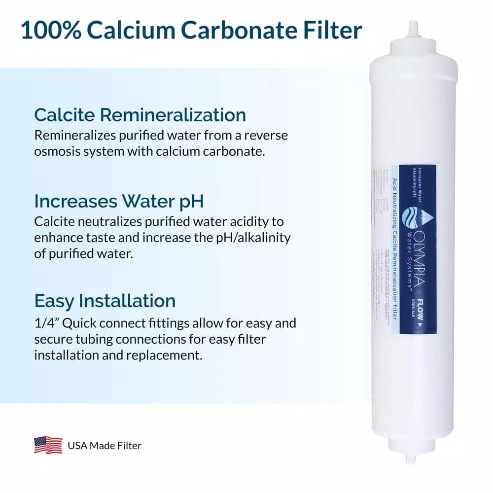 Olympia Water Systems OROS-ALKKT 10 in. Calcium Carbonate Alkaline Remineralization Filter Kit with 1/4 in. Quick Connect