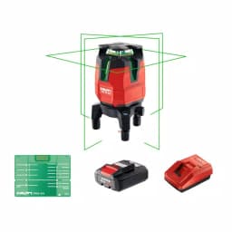 Hilti PM 40-MG Multi-Line Green Laser Level Kit with Battery, Charger, and Target Plate thumbnail 1