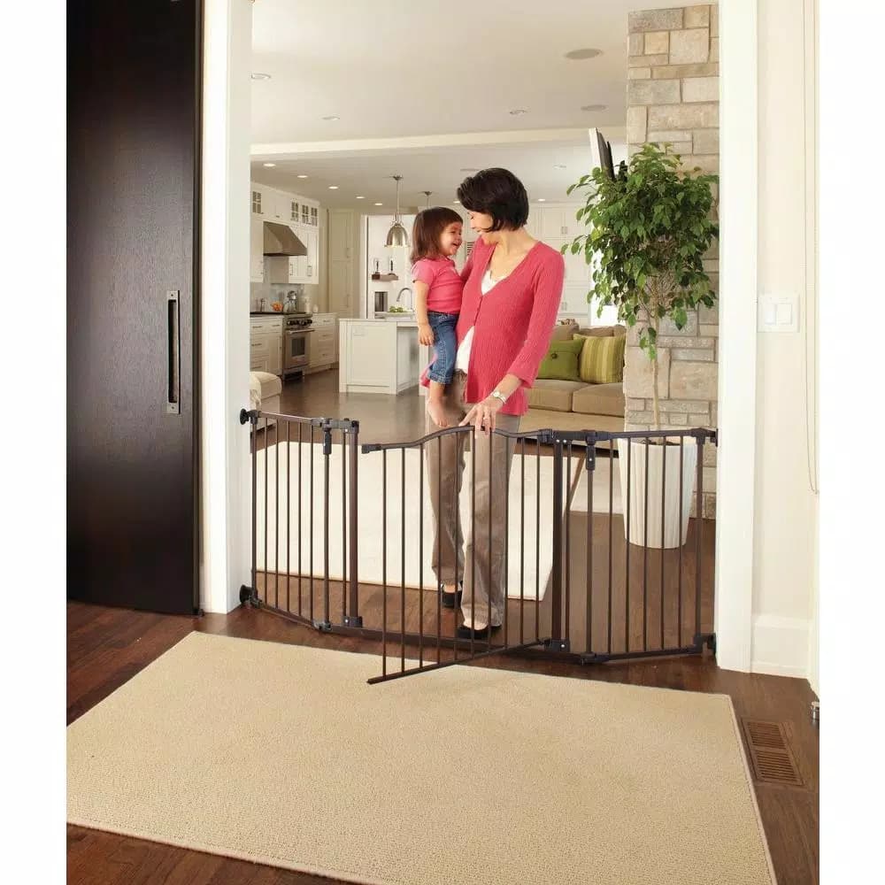 Unbranded North States Deluxe Decor Gate, Extra-Wide Metal Safety Gate for Doorways, 38.3 to 72 in.