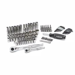 Husky 94-Piece Mechanics Tool Set with 1/4 in. and 3/8 in. Drive Ratchets and Sockets thumbnail 1