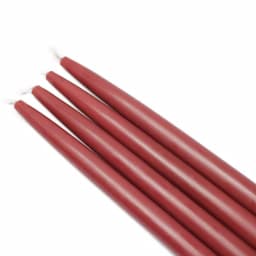 Zest Candle 10 in. Burgundy Taper Candles, 12-Set thumbnail 1