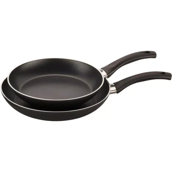 Ballarini Pisa 2-Piece Aluminum Nonstick Frying Pan Set, Black
