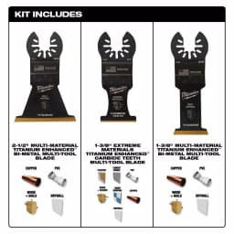 Milwaukee OPEN-LOK 3-Piece Multi-Material Oscillating Multi-Tool Blade Kit thumbnail 3