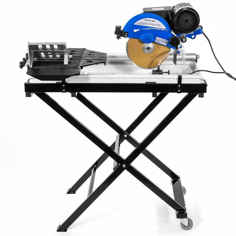 Stark 7.25 in. Corded Wet Tile Saw with Stand, 15.5 Amp 2.5 HP