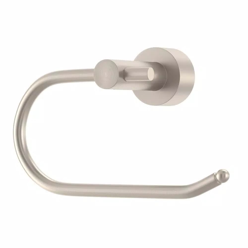 Glacier Bay Innburg Single Post Toilet Paper Holder, Brushed Nickel