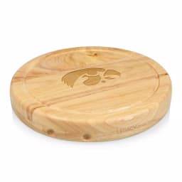 TOSCANA Iowa Hawkeyes Circo Wood Cheese Board Set with 4 Stainless Steel Tools thumbnail 1