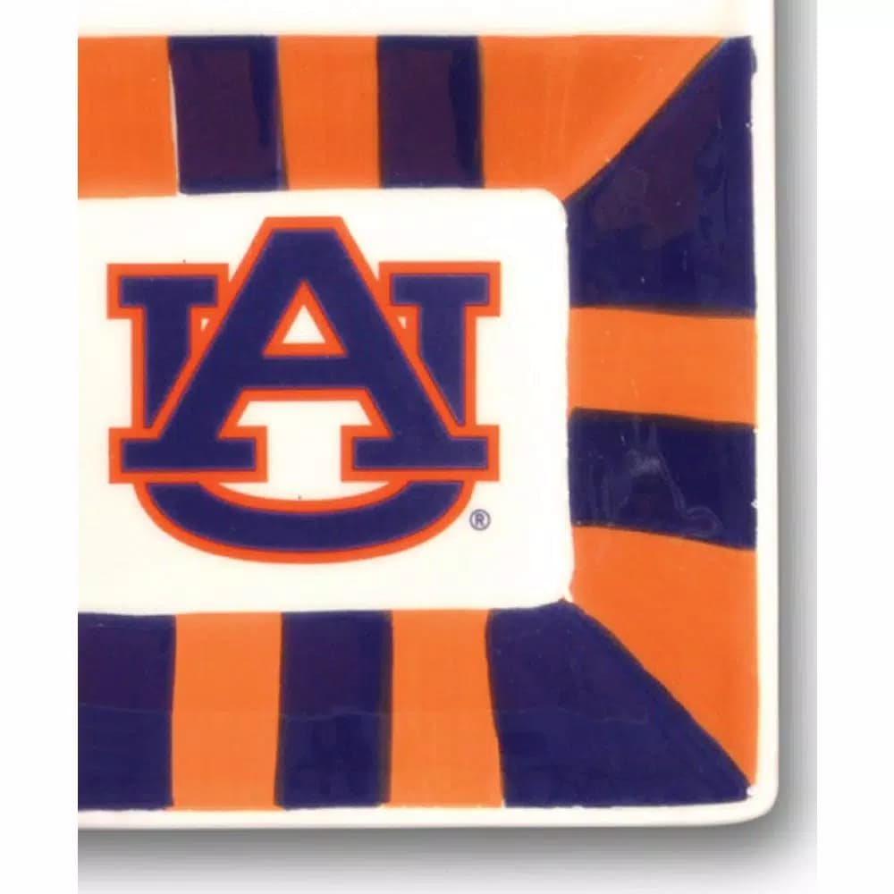 Magnolia Lane Auburn University NCAA Officially Licensed 4-Section Ceramic Serving Platter