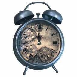 Yosemite Home Decor Gunpowder and Brass Gears Analog Table Top Clock thumbnail 1