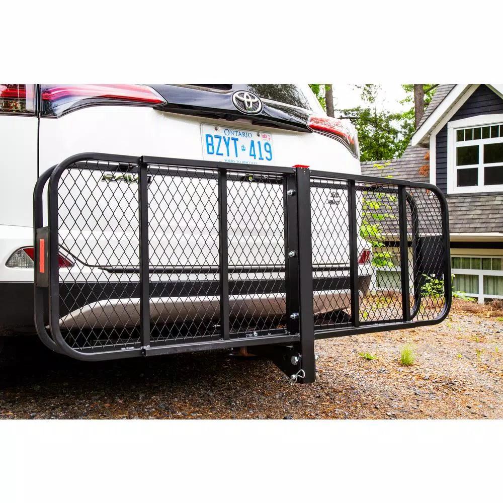 Detail K2 500 lb. Capacity 60 in. x 20 in. Steel Folding Hitch Cargo Carrier for 2 in. Receiver